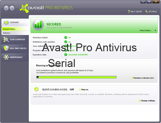 avast pro antivirus license key 94fbr